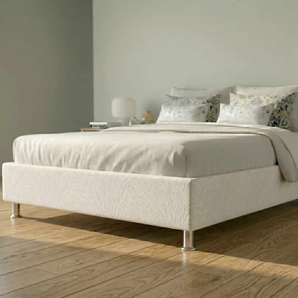 Box Tarima Essenza 1.5 Plazas - Blanco Multicolor
