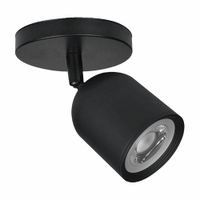 Spot LED para adosar 7W Negro Luz Blanca Lightech