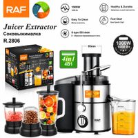 Extractor de Jugos Eléctrico Multifuncional 4 en 1 RAF R.2806  y  Gallina Sancochahuevos de regalo