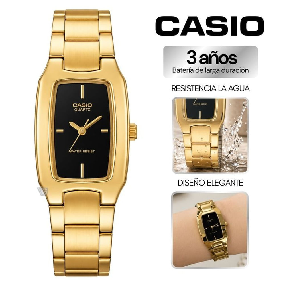 Reloj Casio Para Mujer LTP-1165N-1C Dorado Talla única