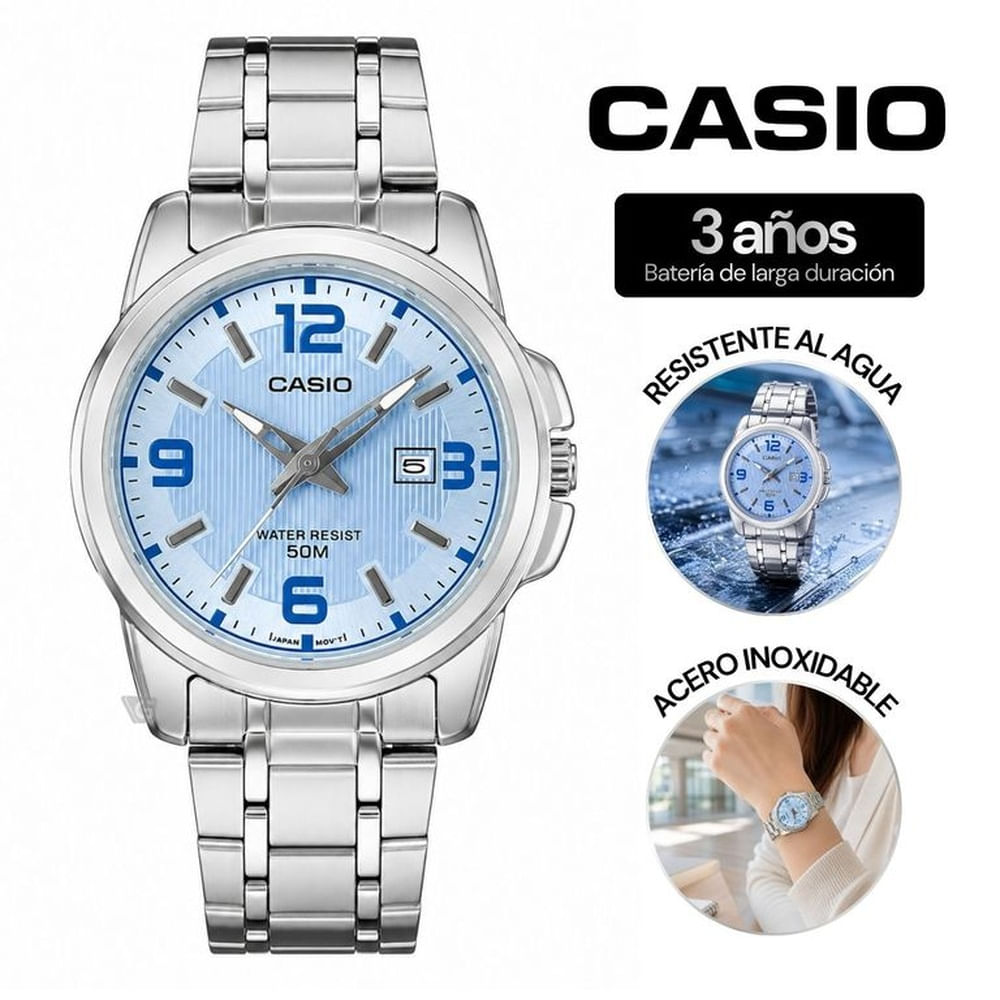 Reloj Casio Para Mujer LTP-1314D-2AV Acero Talla única