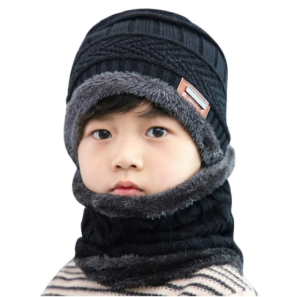 OTOÑO - INVIERNO - GORRO Y CHALINA DE CUELLERAPARA NIÑOS - UNISEX