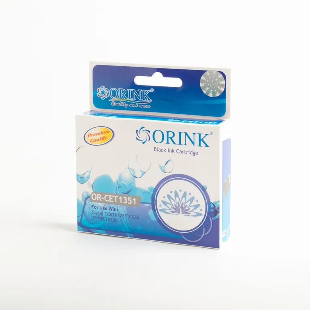 Cartucho de tinta Compatible Orink T 135  Negro  Black 12 ml