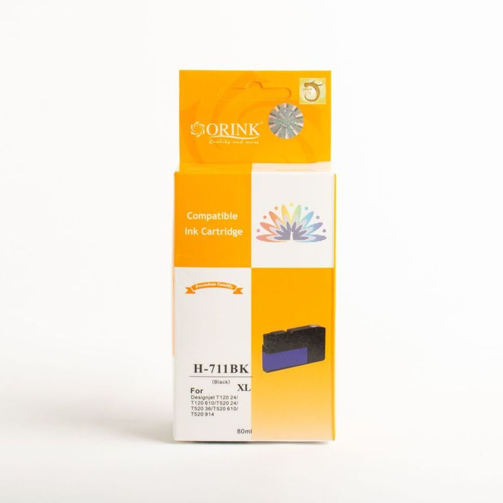 PACK CARTUCHOS DE TINTA COMPATIBLE ORINK CH 711 XL COLORES Y NEGRO PAPEL FOTO 4R
