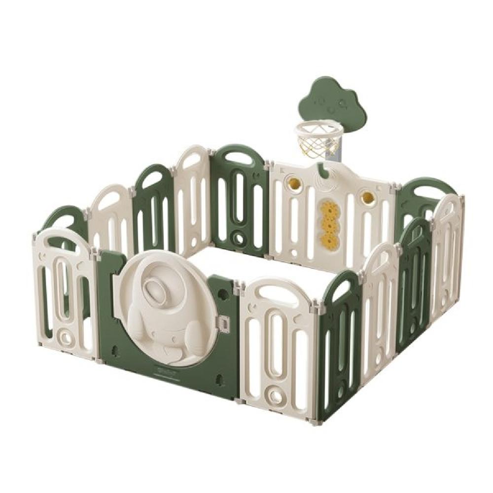 Corral de Juego con Alfombra EBABY850 Verde