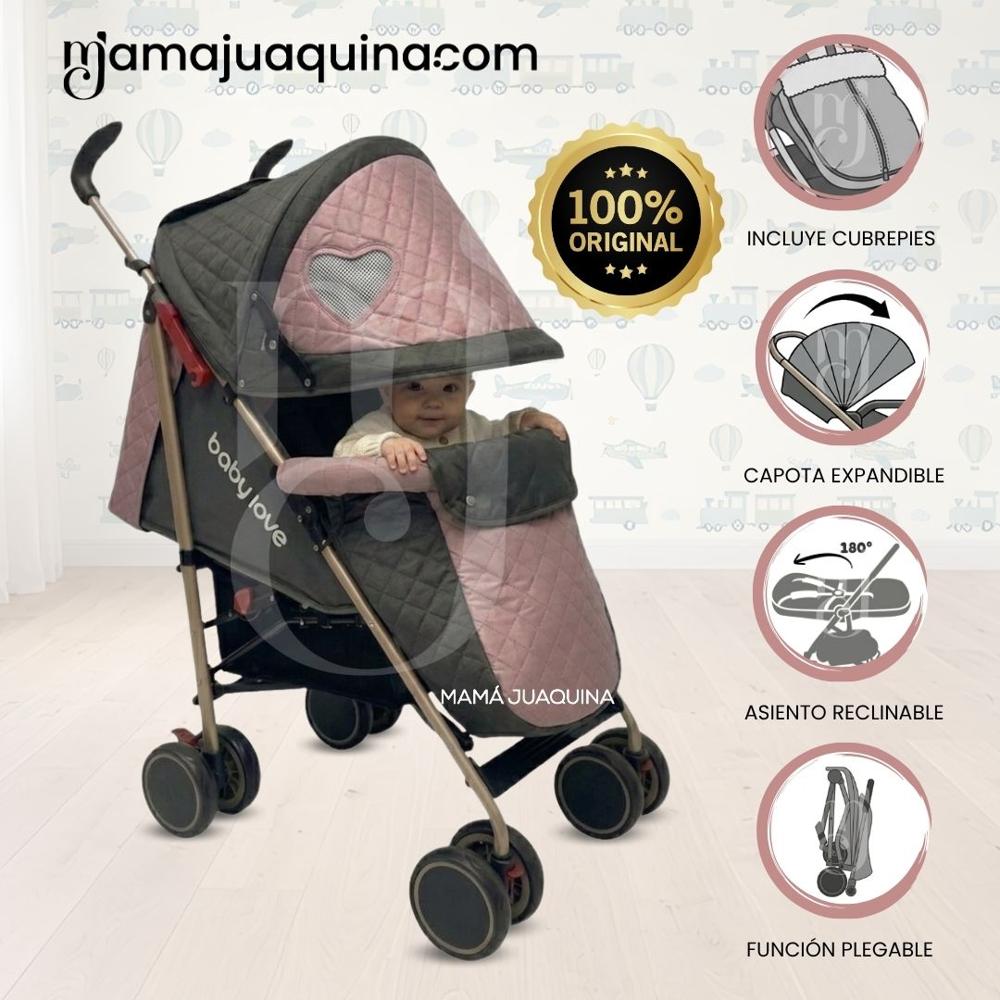 Coche Bastón Plegado Compacto ISABEL GOLD II Edición Exclusiva Dark Pink