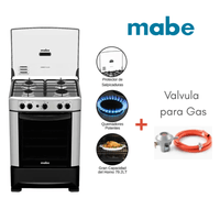 COCINA A GAS GLP MABE 4 QUEMADORES CMP6014AG0 SILVER MAS Válvula para Gas