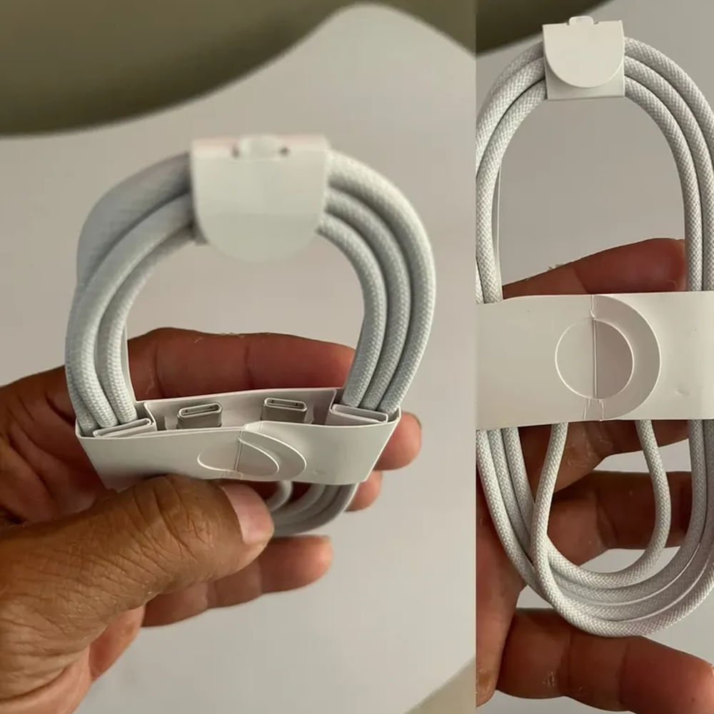 CABLE DATOS TRENZADO APPLE ORIGINAL C a C. Viene Suelto versión Iphone16
