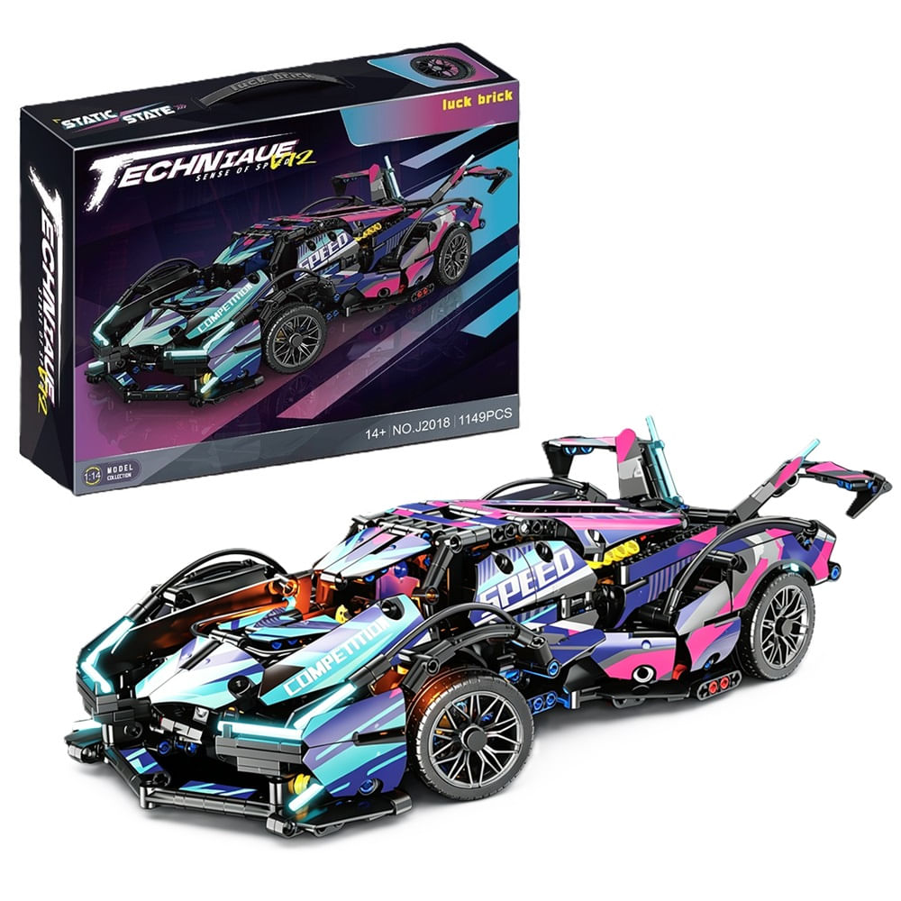 Auto de Carreras Armable F1 Cyberpunk V12 1149 Piezas