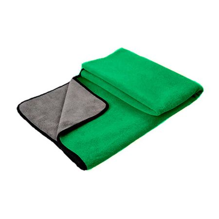 Manta toalla reversible absorbente verde Sashija
