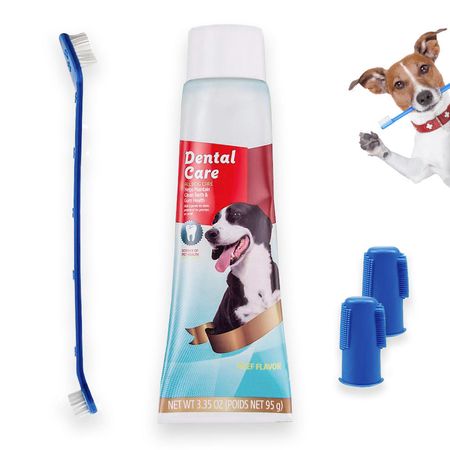 Kit cepillo de dientes + Pasta dental perros Sashija