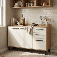 Modulo de Cocina Bajo Havana 3 Puertas 2 Cajones MDP 120cm CasaMia