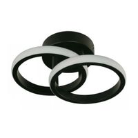Lámpara Colgante LED Aros 18W 3CCT Negro de Ikelite