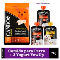 Canbo Perro Adulto Pequeño Cordero 7 kg + 3 Yogurt YowUp