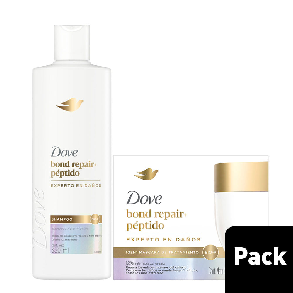 Pack DOVE: Shampoo Bond Intense Repair 350ml + Crema de Tratamiento Bond Intense Repair 250g