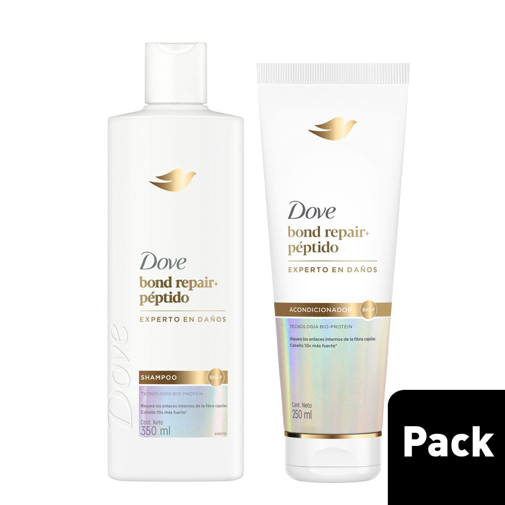 Pack DOVE: Shampoo Bond Intense Repair 350ml + Acondicionador Bond Intense Repair 250ml