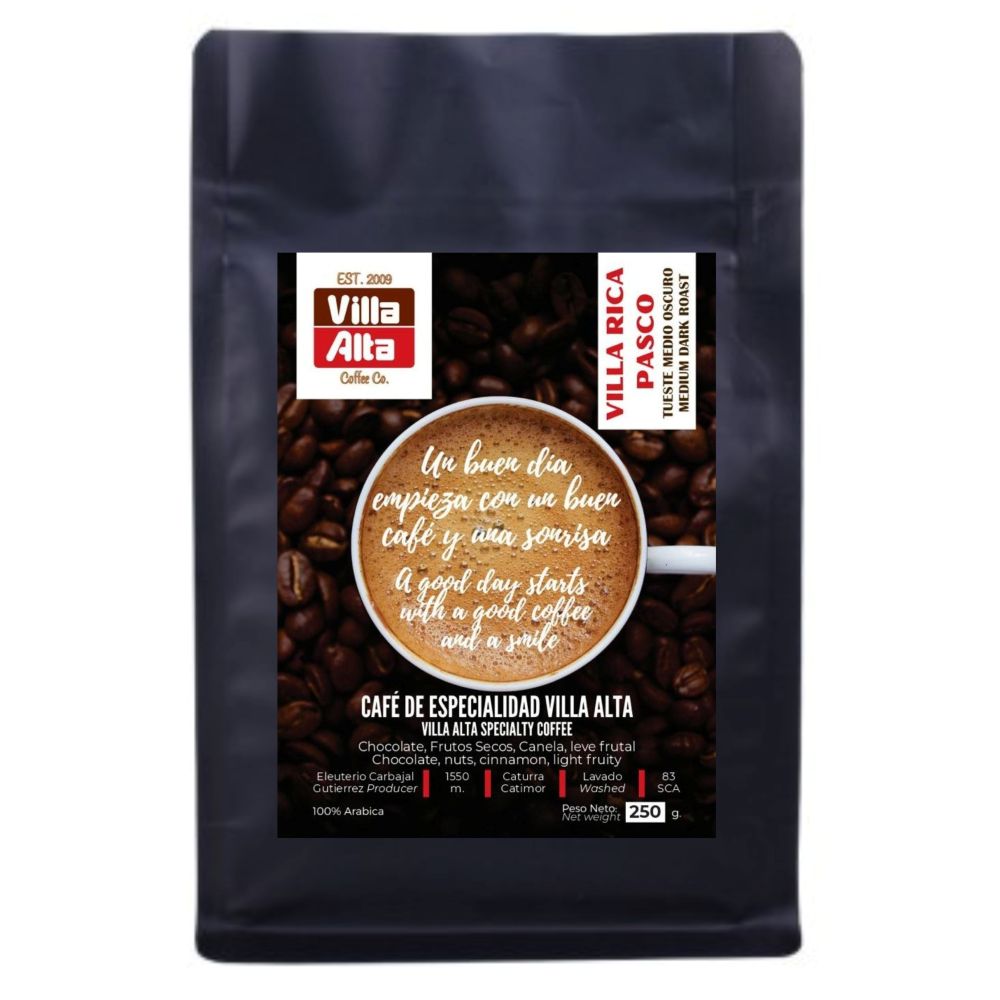 Café VILLA ALTA Origen Villa Rica Grano Tostado 250g 1755102974854