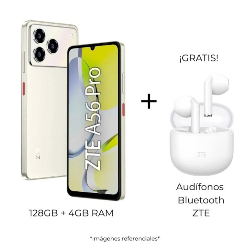 CELULAR ZTE A56 PRO 4GB 128GB DORADO AUDIFONOS ZTE