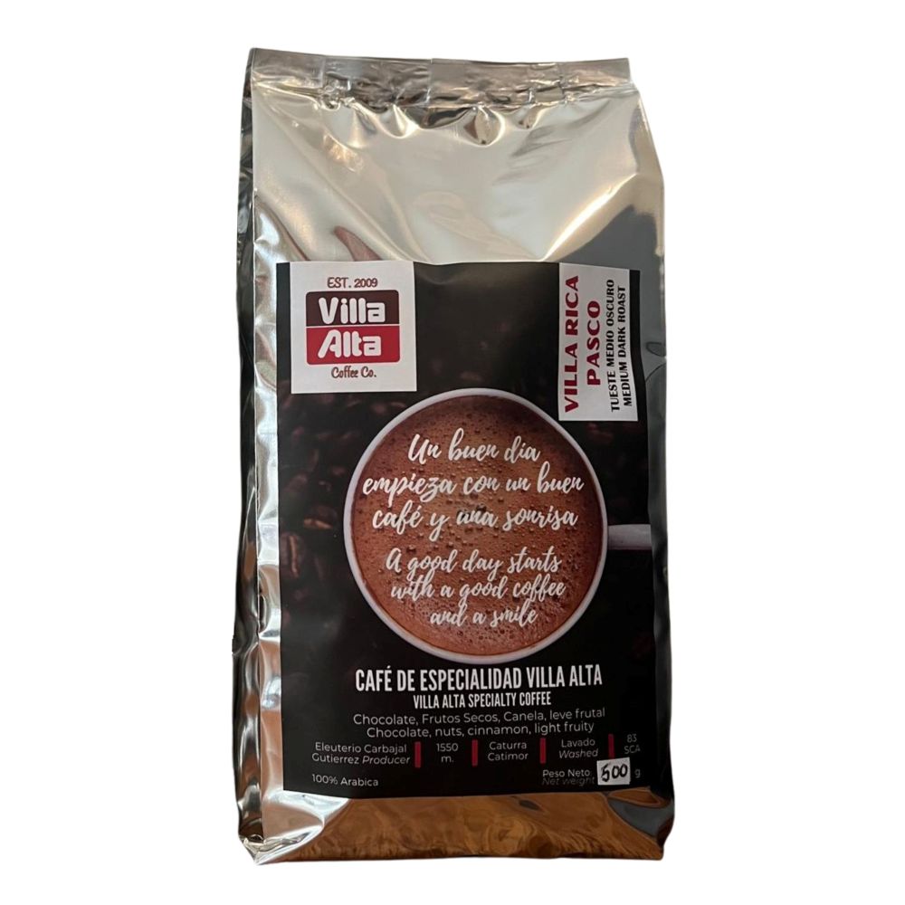 Café VILLA ALTA Origen Villa Rica Grano Tostado 500g 1755102973663