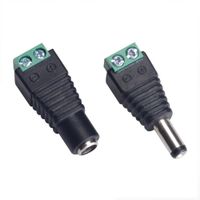 10 pares conector hembra macho DC para cable de camara CCTV tiras led