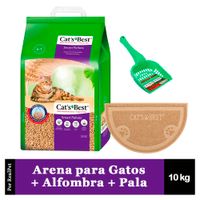 Arena Gatos Cats Best Smart Pellets 10 kg + Alfombra + Pala de arena