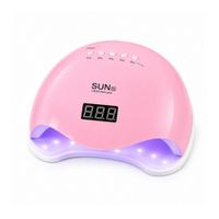 Secador de Uñas Profesional Grande UV-LED 48W Sensor Automático y Temporizador Inteligente Rosado