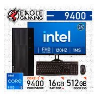 COMPUTADORA PC INTEL CORE i5 9400 - 16 GB RAM DDR4 - 512GB SSD - Monitor 24 inches con KIT LOGITECH