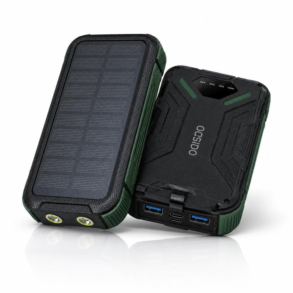 Power Bank Solar Yesido PB205 30000 Mah Bateria Portatil Verde