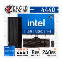 COMPUTADORA PC INTEL CORE i5 4440 - 8 GB RAM DDR3 - 240GB SSD - Monitor 24 inches con KIT LOGITECH