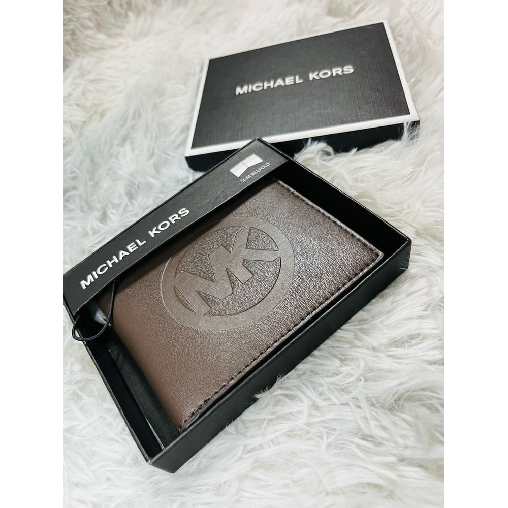 Billetera de hombre Michael Kors Slim Billfold marron Billetera de hombre Michael Kors Slim Billfold chocolate