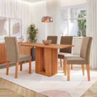 Juego De Comedor Ariela 4 Sillas