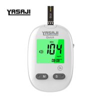 Glucómetro LED-VOZ Yasaji BG-709 más 50 tiras más 50 lancetas