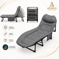 Cama Plegable con 6 niveles ajustables