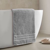 Toalla Extra Baño 90 cm x 180 cm Gris 550Gsm