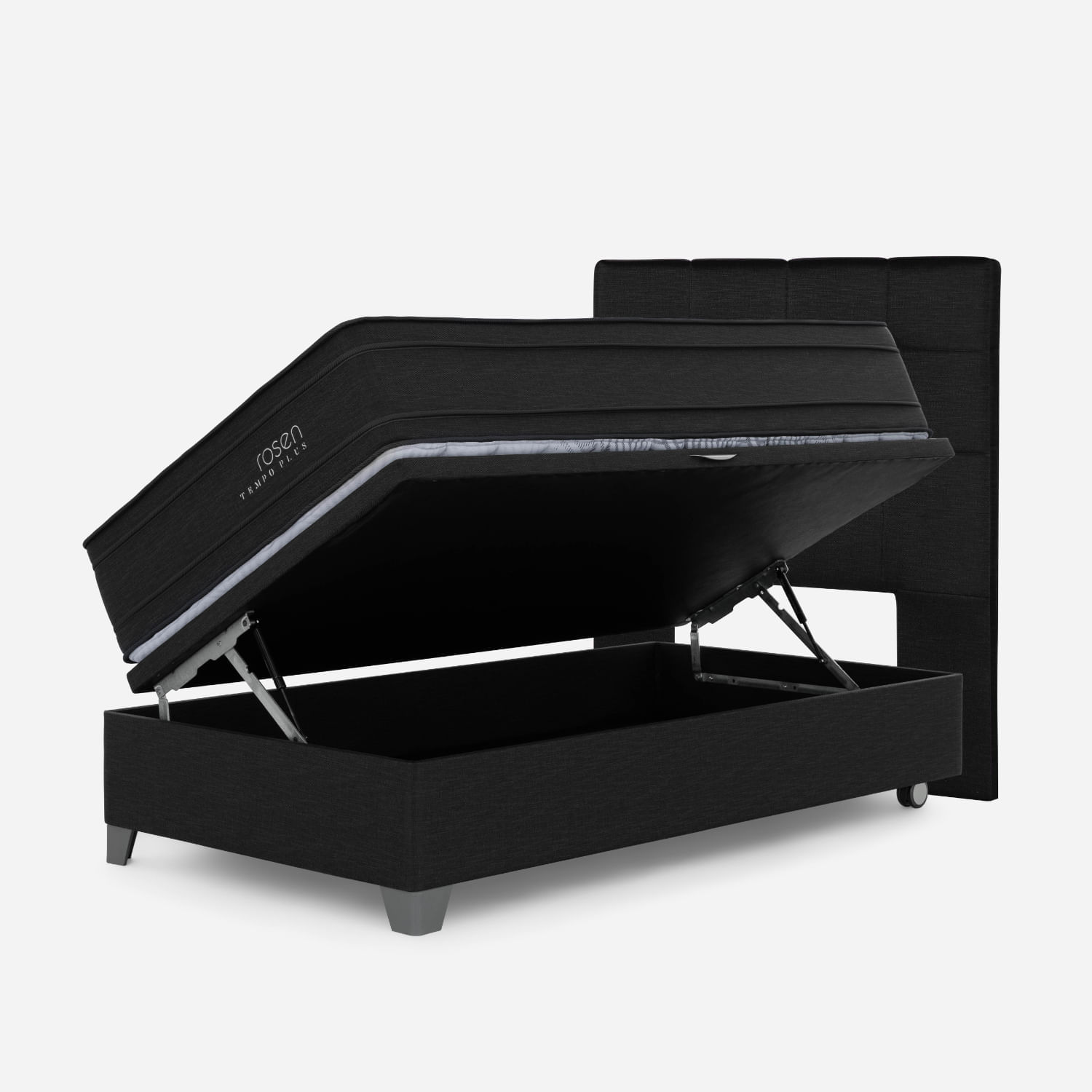 Dormitorio Boxet Tempo Plus Grafito Issey Grafito 1.5 Plazas