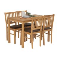 Juego de comedor Bahamas Natural con 4 sillas