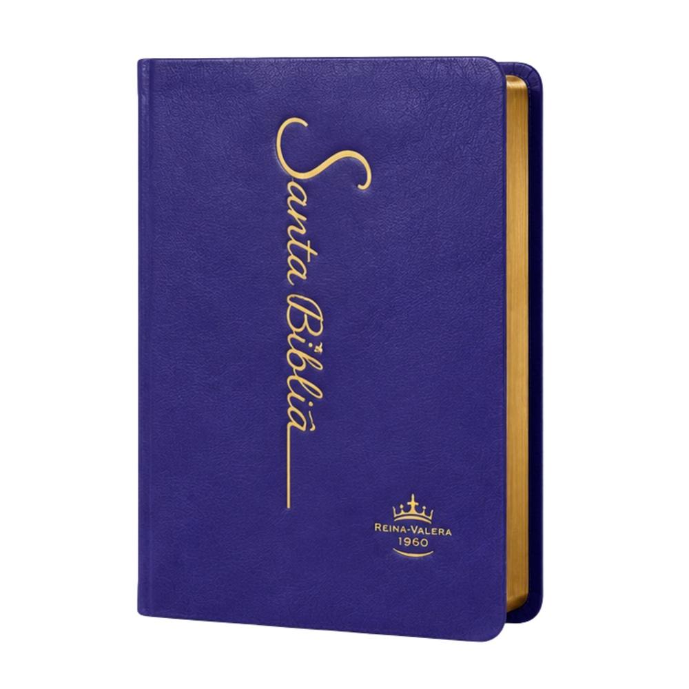 Santa Biblia RV1960 Letra Grande 12 puntos Colección Fina Morado