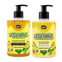 Pack Jabón Líquido Y Loción Desodorante Corporal Maracuyá 500ml - ELEVE