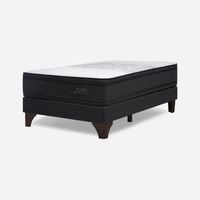 Cama Europea Tempo Plus Grafito 1 Plaza