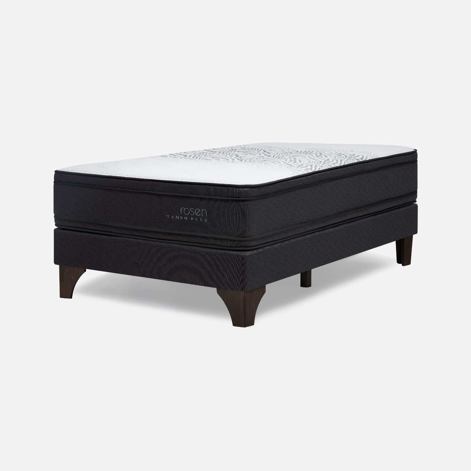 Cama Europea Tempo Plus Grafito 1 Plaza