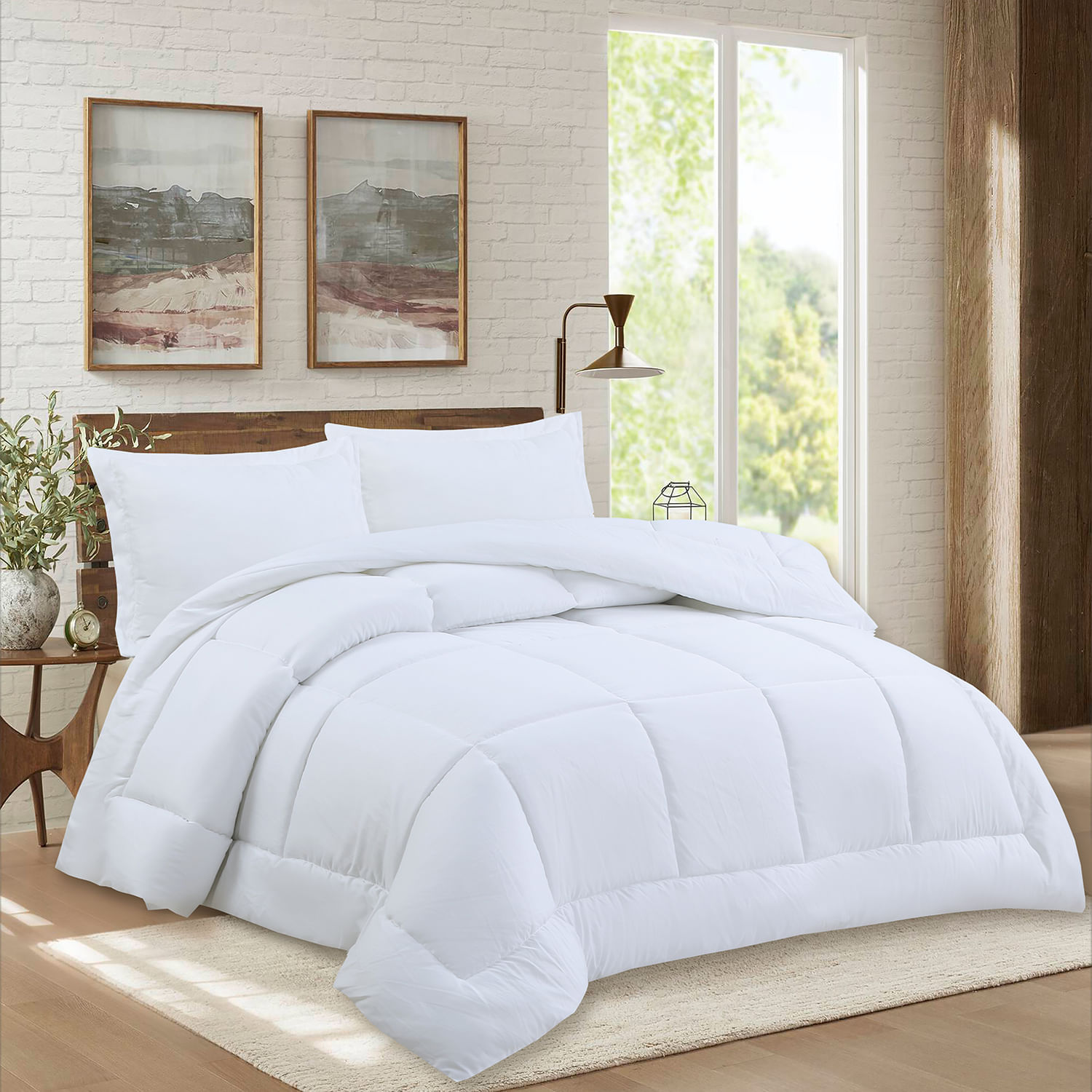 Edredón Embossed Hipo Liso Blanco