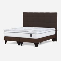 Dormitorio Europeo Grafito Art 4 + Cabecera Issey Grafito King