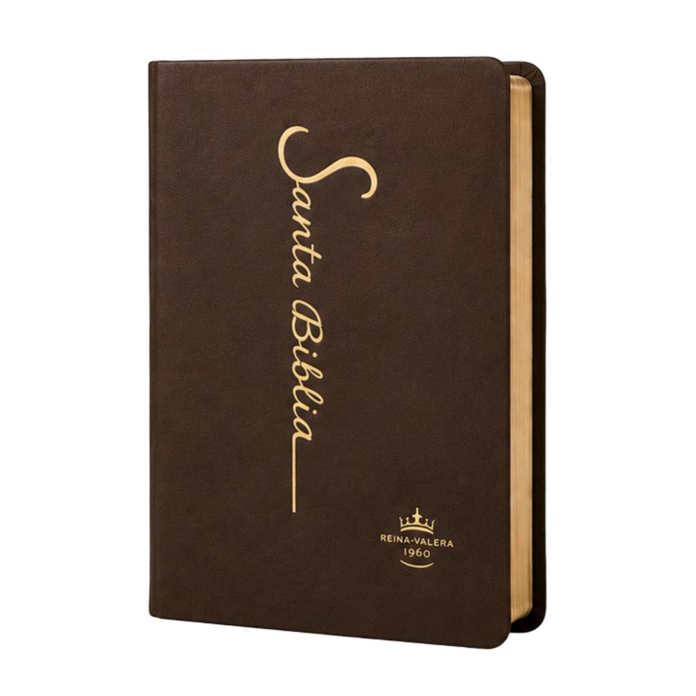 Santa Biblia RV1960 Letra Grande 12 puntos Colección Fina Marrón