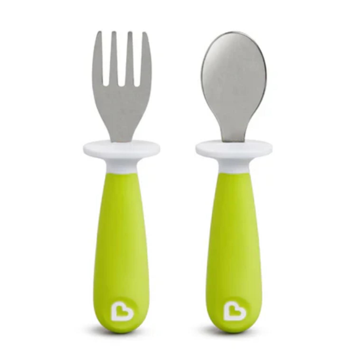 Set Cuchara Y Tenedor Munchkin Verde