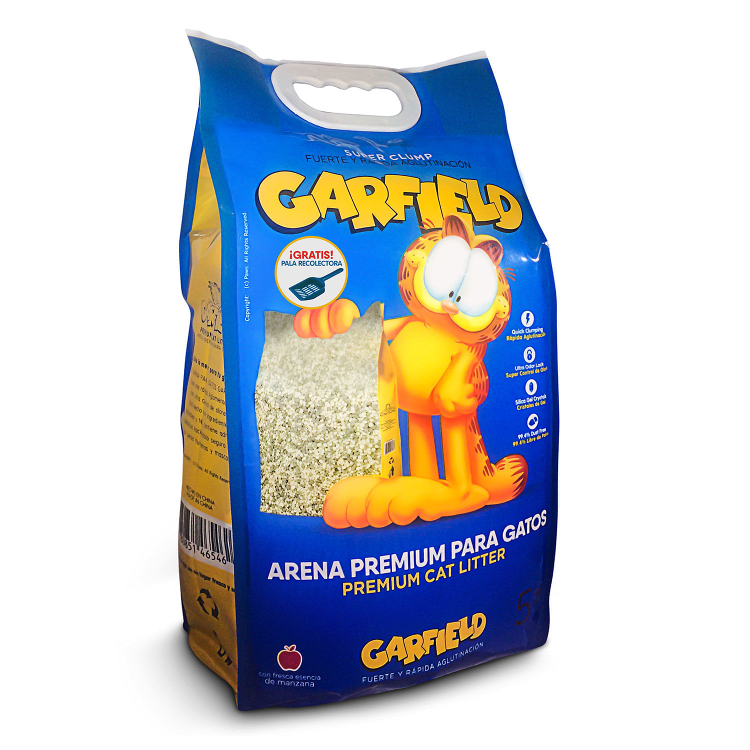 Arena Premium Garfield Para Gatos 5Kg
