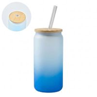 Vaso Nórdico Neón de Vidrio 500 ml Azul 127AZ09