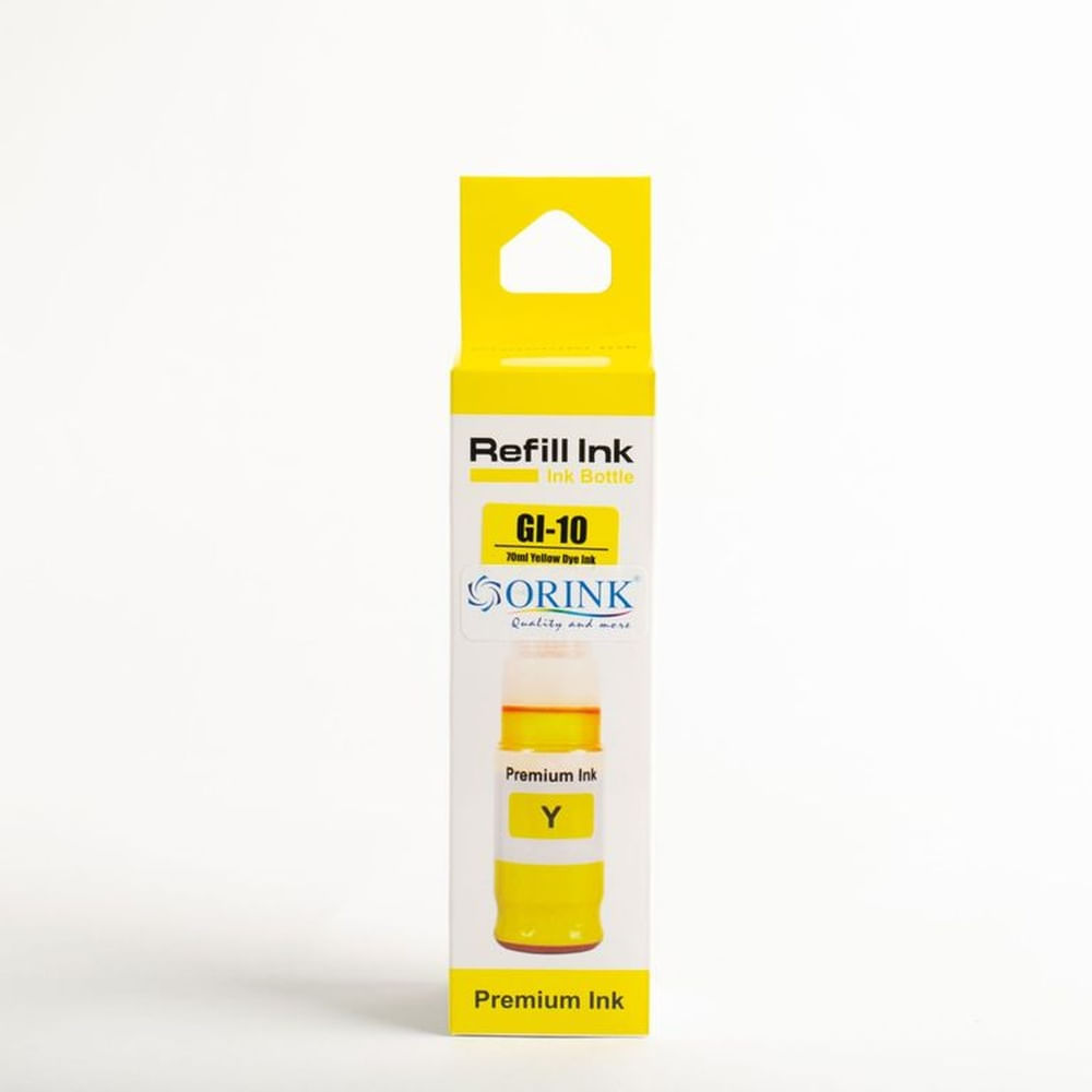 Tinta Compatible Orink GI 10 Amarillo Yellow 70 ml