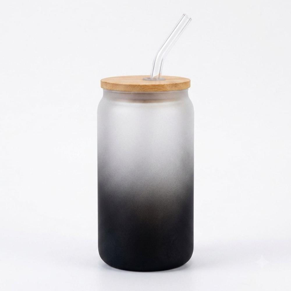 Vaso Nórdico Neón de Vidrio 500 ml Negro 129NE09