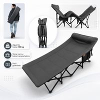 Cama Plegable Portátil con Almohadilla Integrada