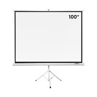 Ecran Pantalla para Proyector de 100 pulgadas con Trípode Blanco Mate
